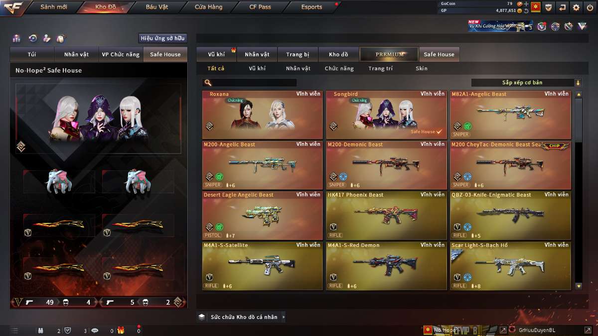 shop acc cf uy tin gia re